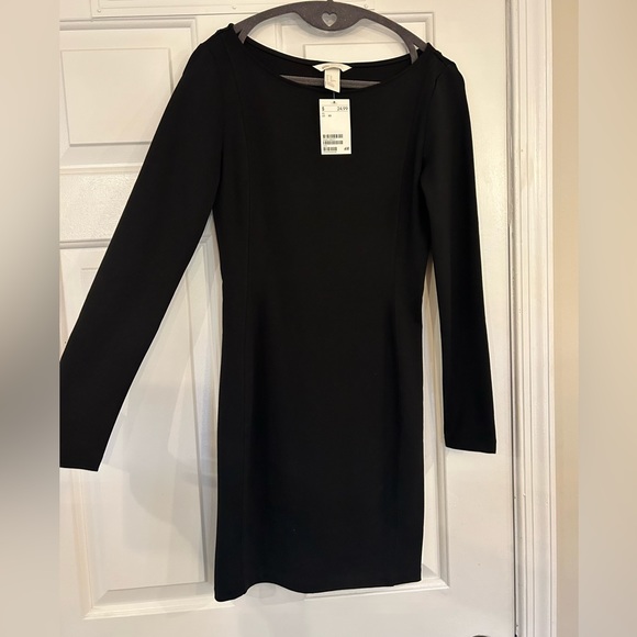 H&M Basic Tailored Body-con Long Sleeve Mini Dress - Picture 4 of 4